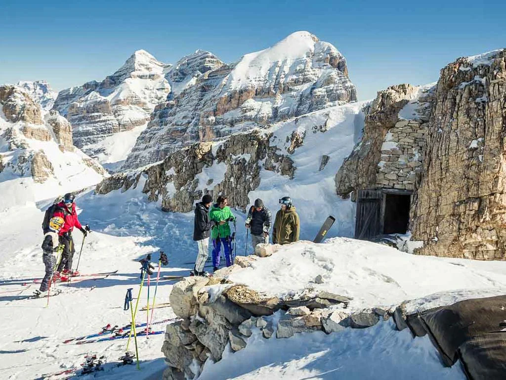 Hidden Valley scenery in the Dolomites